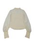 Alexander McQueen High Neck Sheer Sleeves Blouse, front view