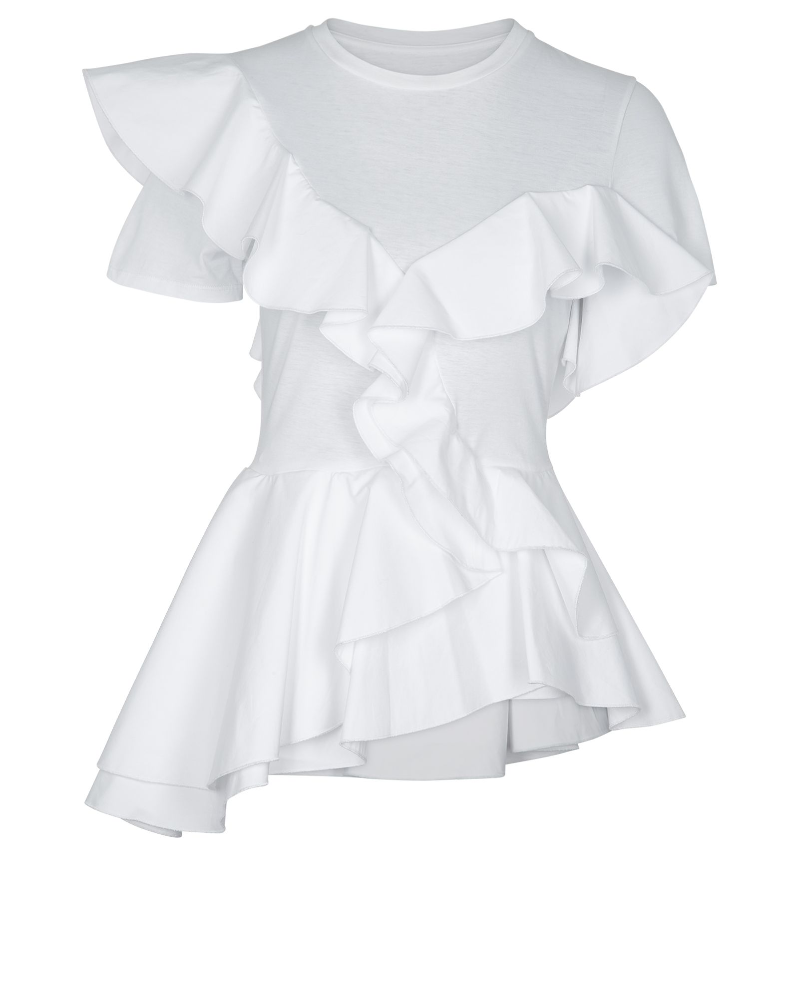 Alexander McQueen Ruffle T-shirt, Tops - Designer Exchange Alexander McQueen Ruffle T-shirt, Tops - Designer Exchange