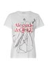 Alexander McQueen Logo Graphic T-Shirt, &pound;110, Clothing, White, Cotton, Front view