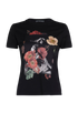 Alexander Mcqueen Rose Print T Shirt, front view