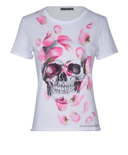 Alexander McQueen Skull/Rose T Shirt, front view