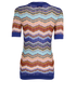 Missoni Cross Over Top With Scarf, &pound;150, Clothing, Blue, Viscose, Back view