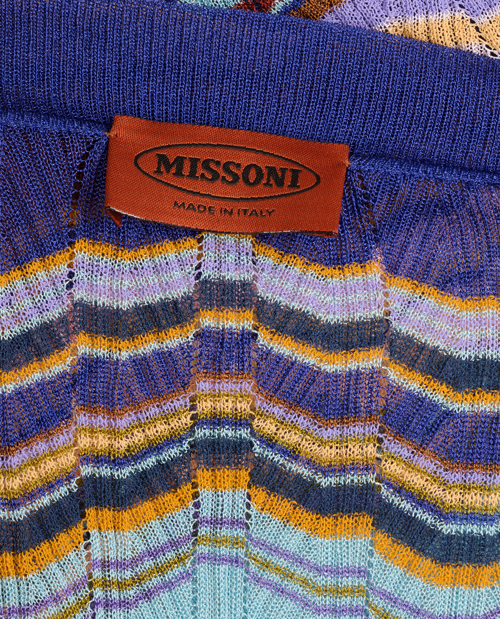 Missoni Cross Over Top With Scarf, &pound;150, Clothing, Blue, Viscose, Other view