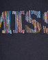 Missoni Logo Embroidered T-Shirt, &pound;80, Clothing, Navy, Cotton, Other view