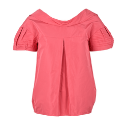 Miu Miu Pleated Top, Polyester, Pink, UK8, 3*