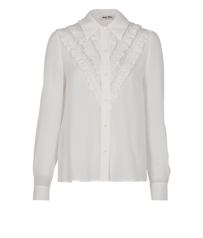 Miu Miu Lace & Ruffles Blouse, front view