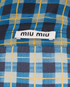 Miu Miu Tartan Button Up Shirt, other view