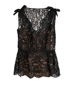 Miu Miu Lace Blouse, Polyamide, Black, UK10, 3*