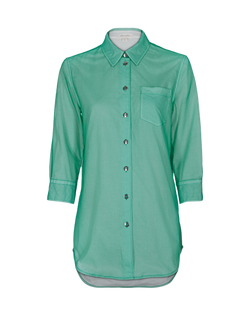 Marc Jacobs Organza Shirt , Cotton, Green, UK 6