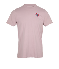 Moncler Patch T-shirt, Mens, Cotton, Pink, Sz S, 3*