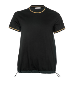 Moncler Drawstring Hem T-Shirt, Cotton/Poly, Black, Sz XS, 2*