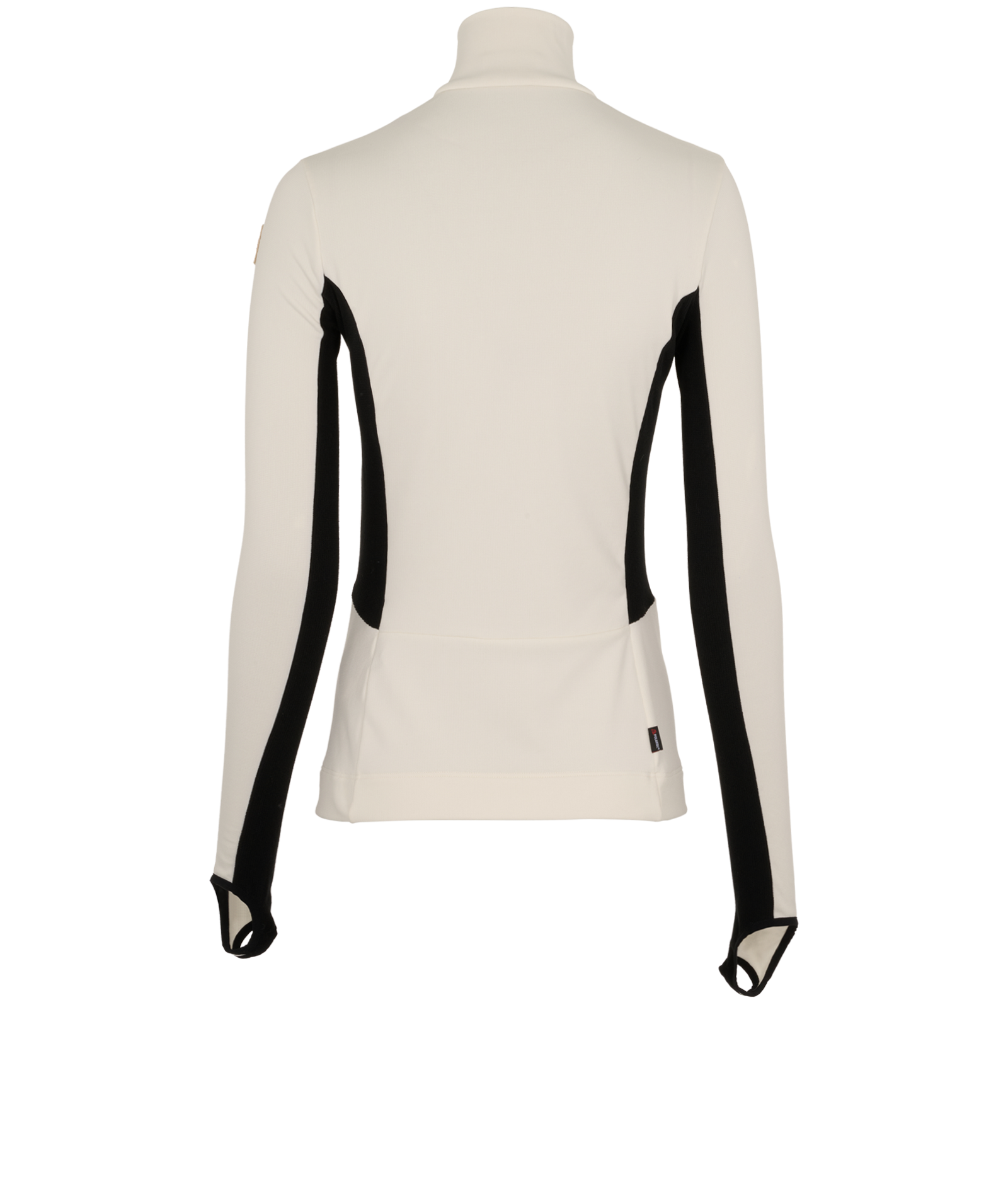 Moncler High Collar Top, &pound;150, Clothing, Black/Cream, Polyester (Polymer), Back view
