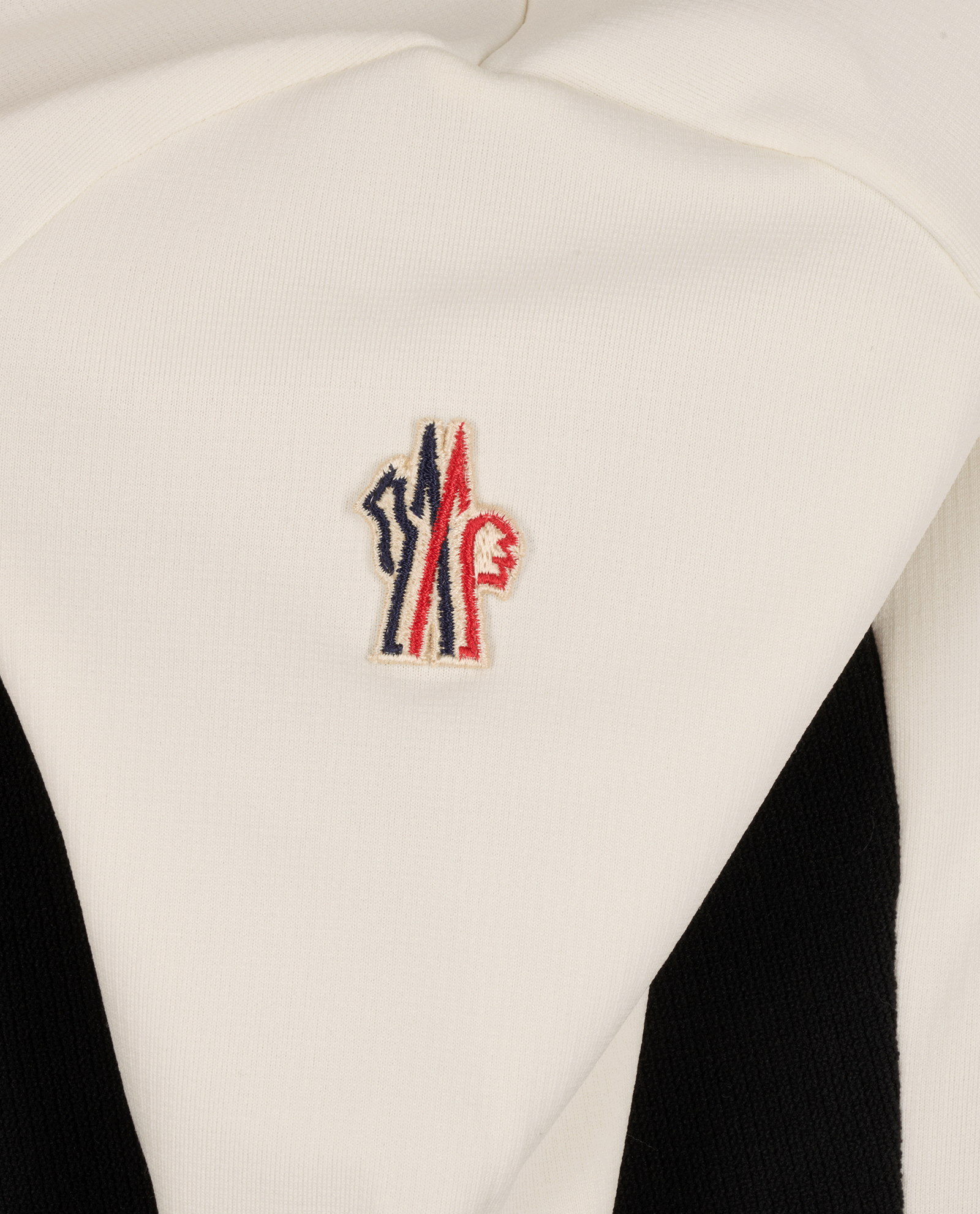 Moncler High Collar Top, &pound;150, Clothing, Black/Cream, Polyester (Polymer), Other view