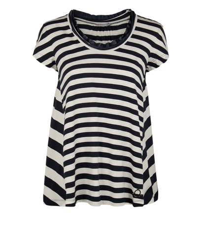 Moncler Striped T-Shirt, £75, Clothing, Black/White, Cotton, Front view