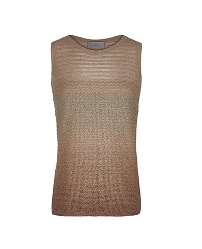Mulberry Sleeveless Knitted Lurex Top, front view