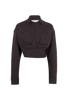Off -White Twist Crop Cargo Shirt, front view