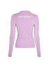 Off White Long Sleeve Sports Top, back view