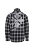 Off-White Stencil Flannel Checked Shirt, back view
