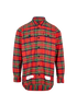 Off-White Diagonal Spray Plaid Overshirt, front view