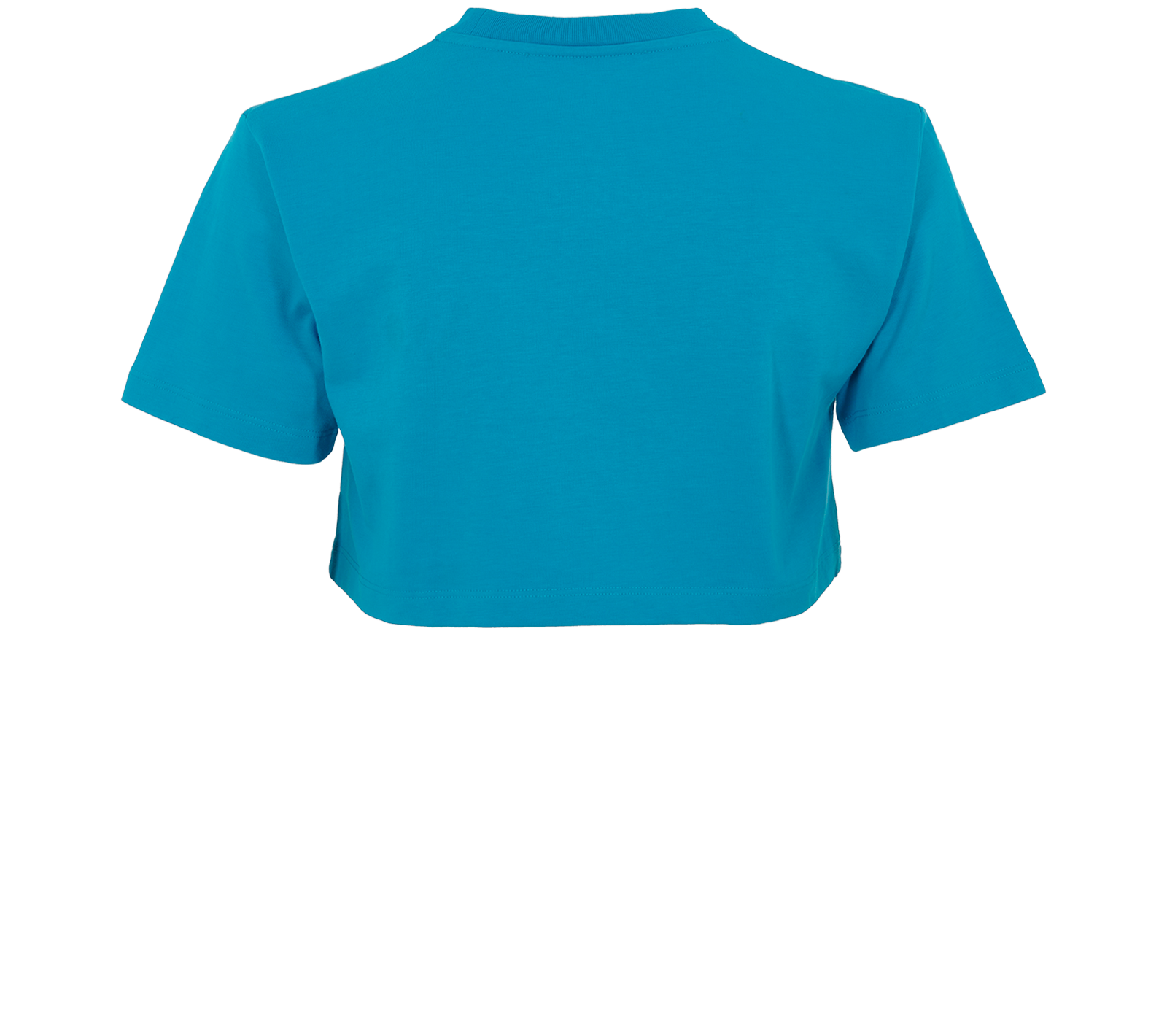 Off-White Cropped T-Shirt, &pound;80, Clothing, Blue, Cotton, Back view