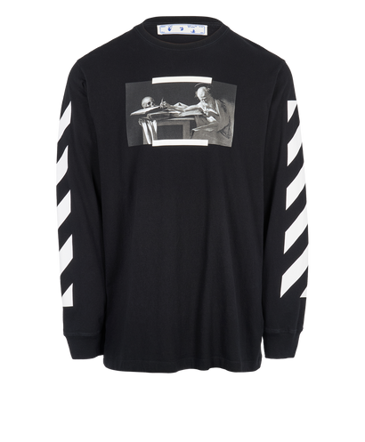 Off-White Crew Neck Top, front view