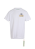 Off-White Tape Print T-Shirt, &pound;95, Clothing, White, Cotton, Front view