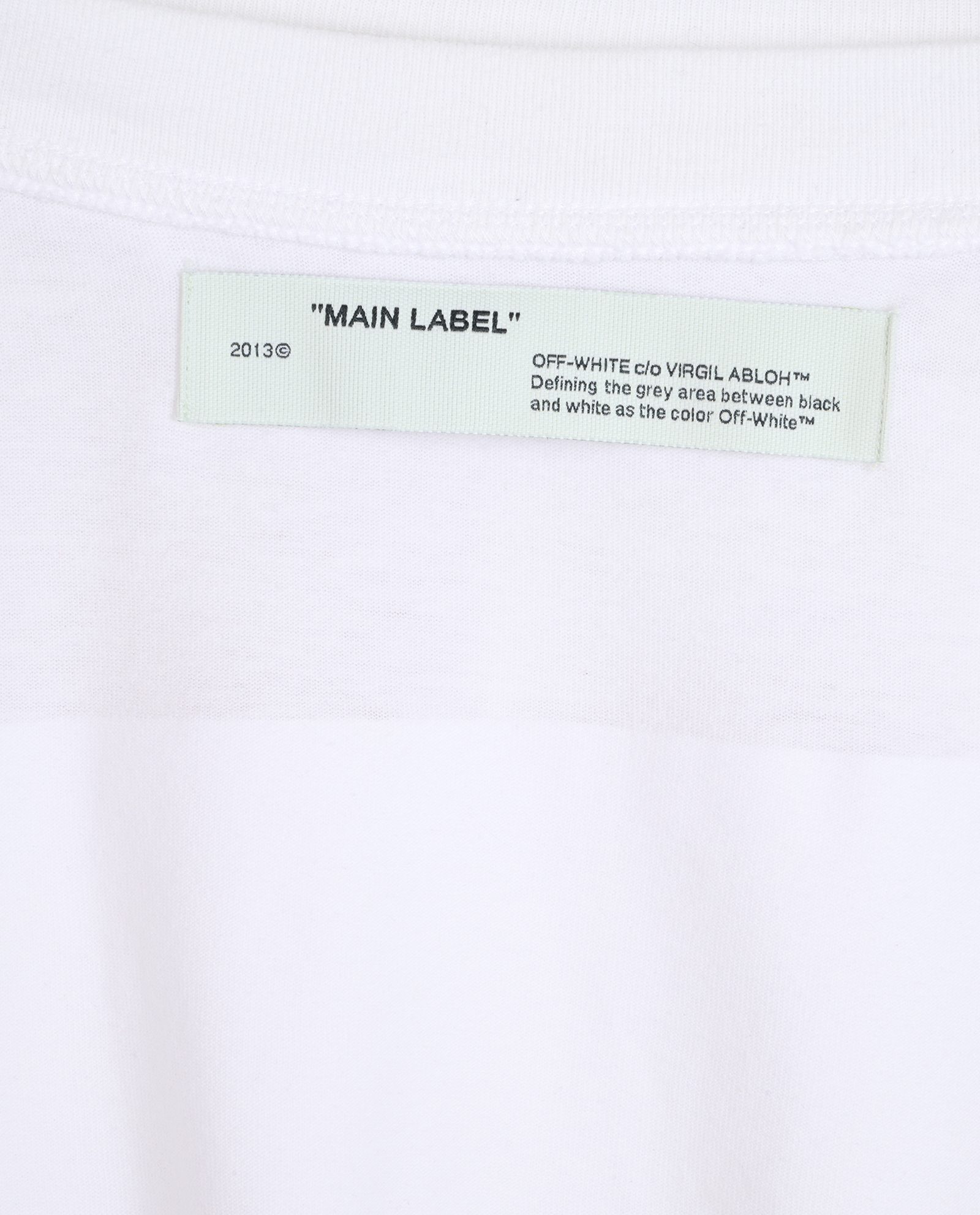 Off-White Tape Print T-Shirt, &pound;95, Clothing, White, Cotton, Other view