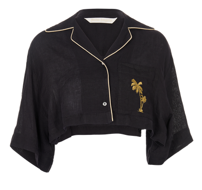 Palm Angels Cropped Shirt, front view