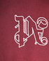 Palm Angels Embroidered T-Shirt, &pound;90, Clothing, Burgundy, Cotton, Other view
