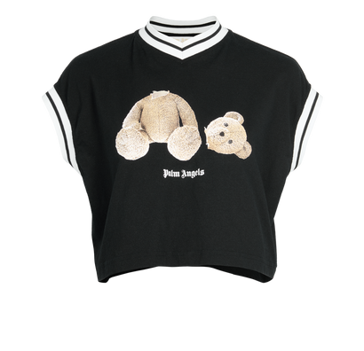 Palm Angels Teddy Bear Crop T-Shirt, front view