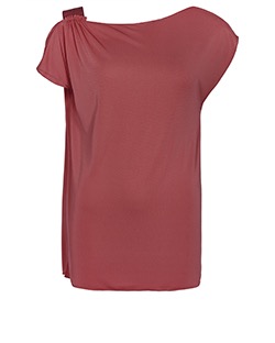Philosophy Elastic Shoulder Sleeveless Top, Polyester, Salmon Pink, UK 8