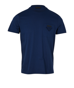 Prada T shirt, Mens, Cotton, Navy Blue, Size M, 2*