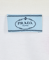 Prada Floral Appliqué T-Shirt, &pound;110, Clothing, White, Cotton, Other view