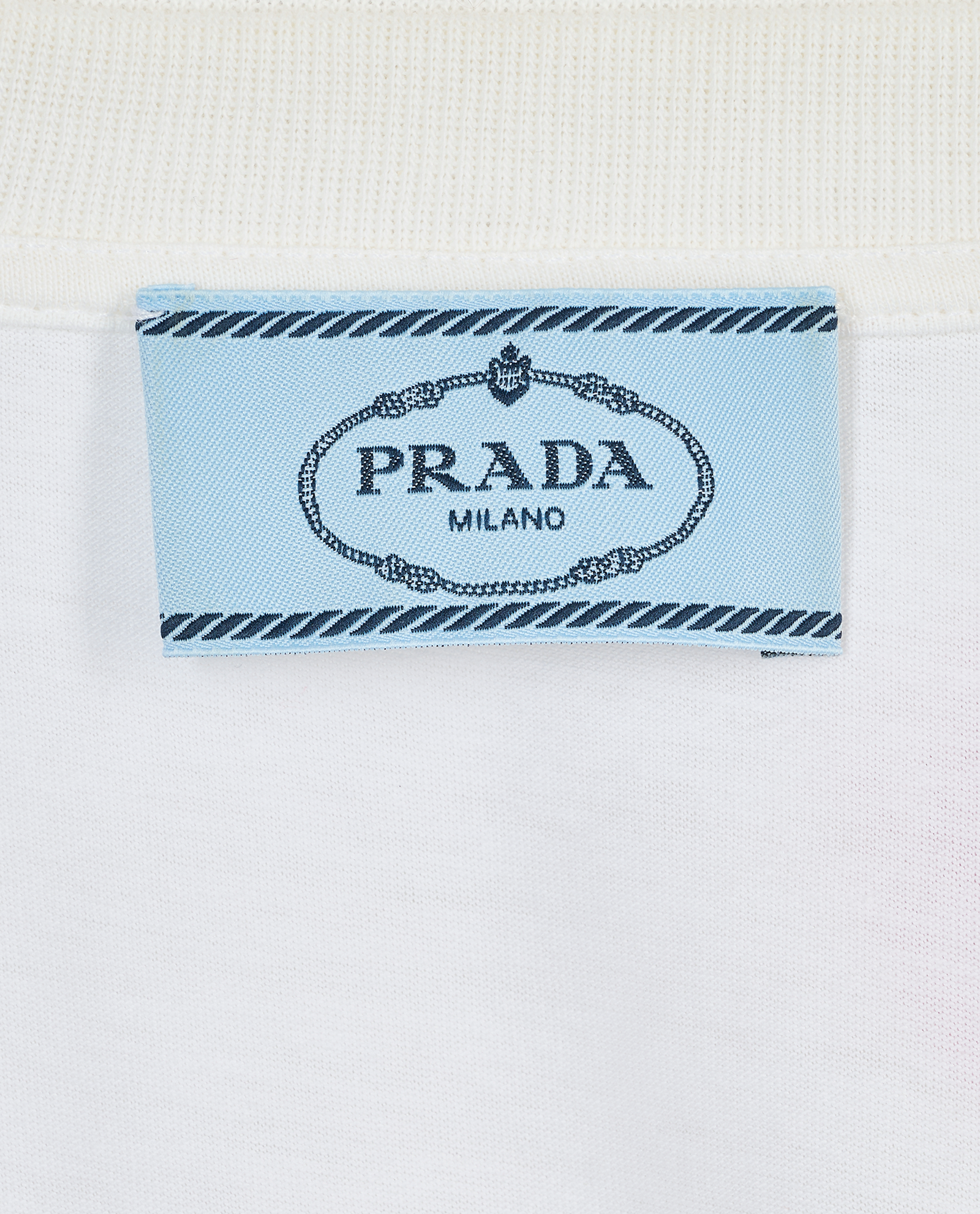 Prada Floral Appliqué T-Shirt, &pound;110, Clothing, White, Cotton, Other view