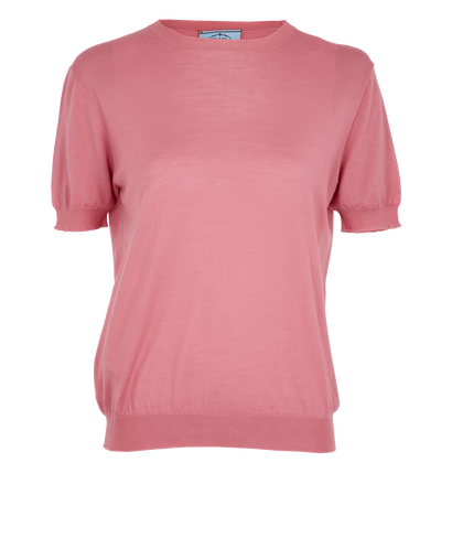 Prada Knit Short Sleeve Top, front view