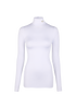 Prada Long Sleeve Turtle Neck Top, £310, Clothing, White, Polyester (Polymer), Front view