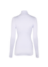 Prada Long Sleeve Turtle Neck Top, £310, Clothing, White, Polyester (Polymer), Back view