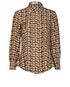 Prada Printed Shirt, &pound;110, Clothing, Brown/Grey, Silk, Front view
