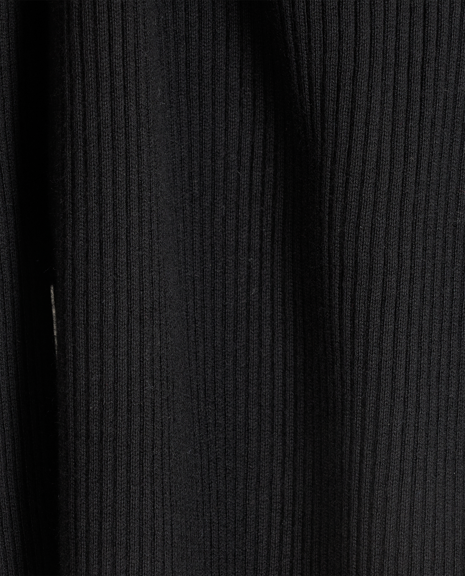 Prada Ribbed Turtleneck Long Sleeve Top, &pound;110, Clothing, Black, Cotton, Other view
