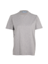 Prada Triangle Logo T-Shirt, &pound;90, Clothing, Grey, Cotton, Front view