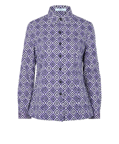 Prada Geometric Button Up Shirt, front view