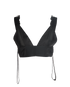 Prada Re-Nylon Front-Zip Bralette, back view