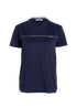 Prada Logo T-Shirt, &pound;110, Clothing, Navy, Cotton, Front view