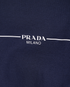 Prada Logo T-Shirt, &pound;110, Clothing, Navy, Cotton, Other view