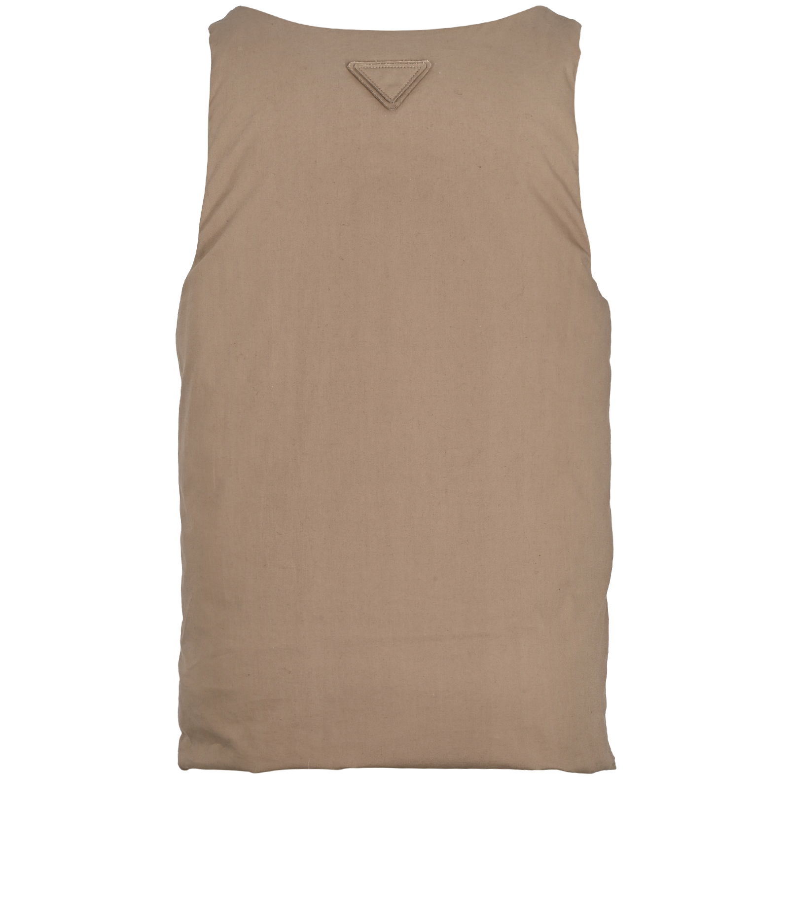 Prada Puffer Sleeveless Top, &pound;250, Clothing, Taupe, Cotton/Down Feathers, Back view