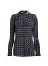 Prada Polka Dot Long Sleeve Blouse, front view