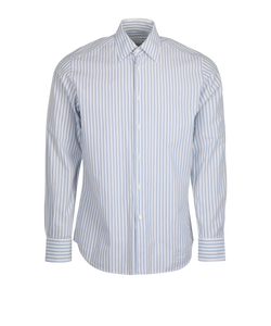 Prada Dress Shirt, Cotton, Blue, Mens, S , 2* (Menswear)