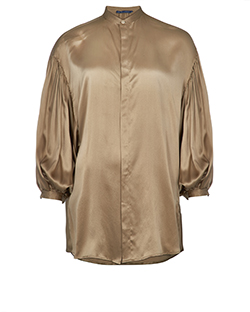 Ralph Lauren Oversized Shirt, Silk, Bronze, 10, 3