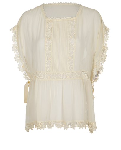 REDValentino Lace Overlay Blouse, front view
