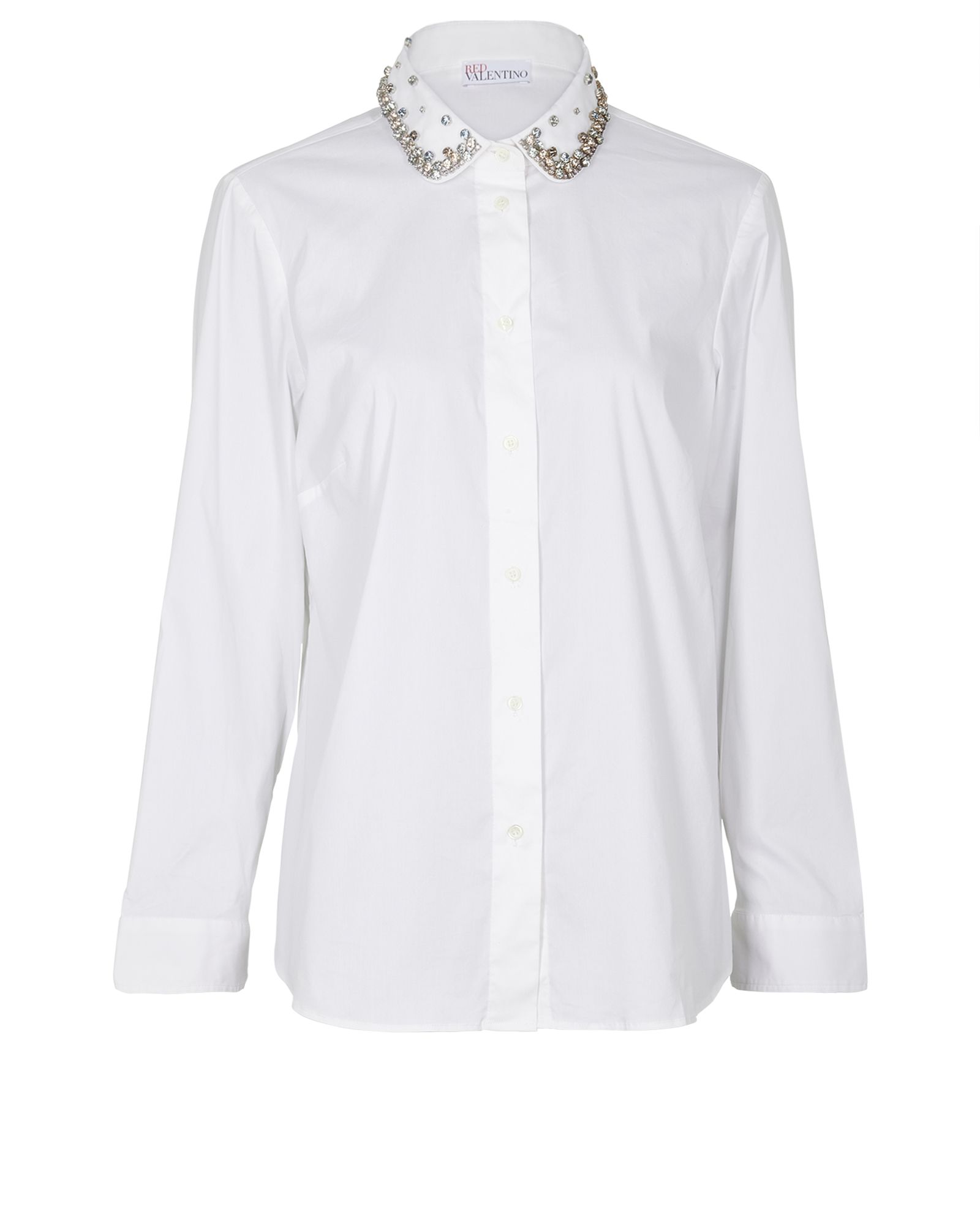 New 2024 Red Valentino Button Down Collar Top